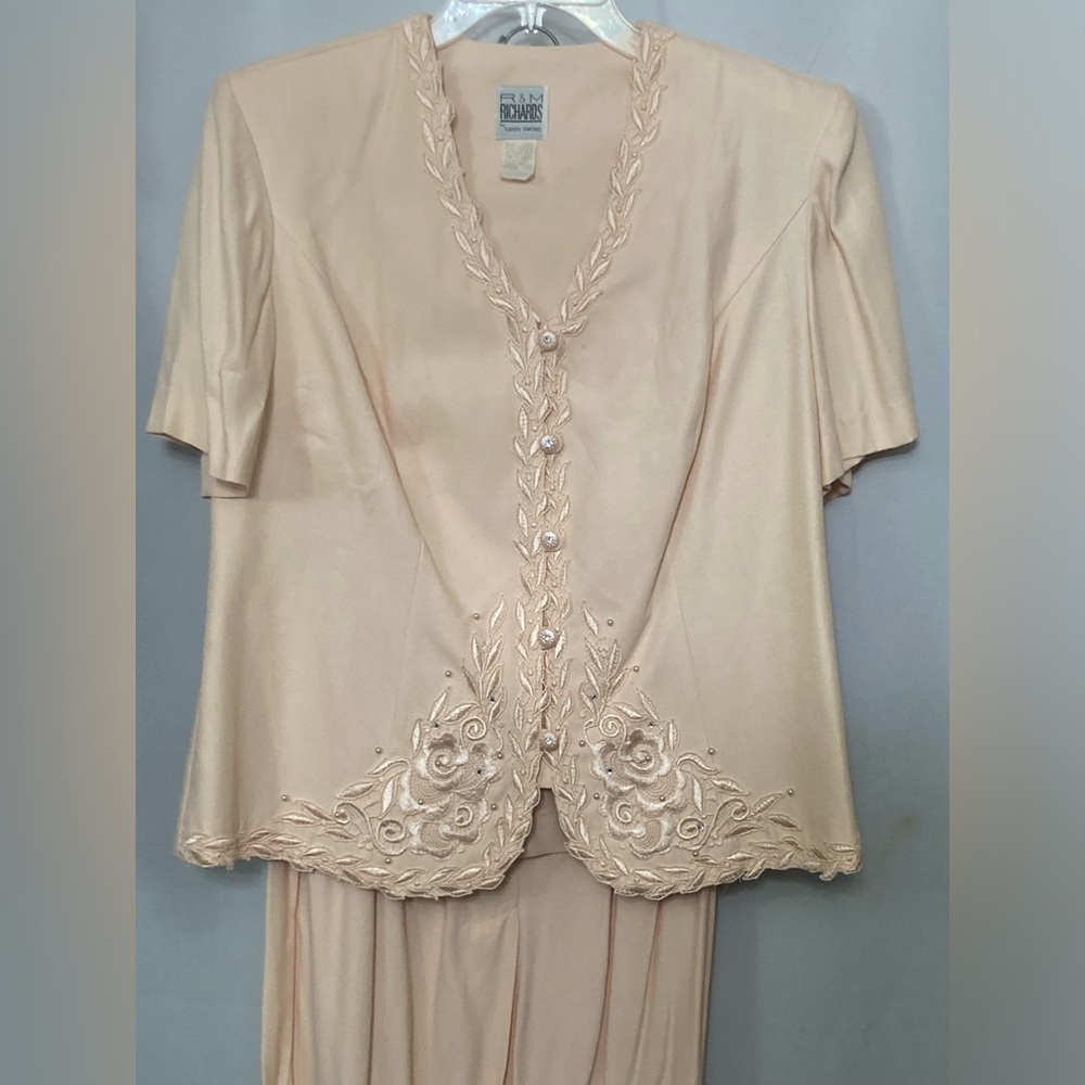 R & M RICHARDS 2PC Embroidered Skirt Set  16W NWT